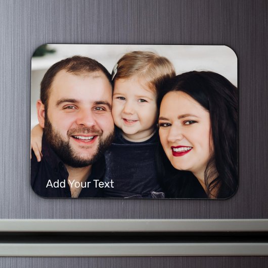 Familienfoto und Text Magnet