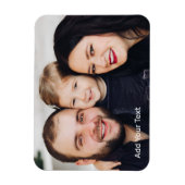 Familienfoto und Text Magnet (Vertikal)