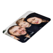 Familienfoto und Text Magnet (Linke Seite)