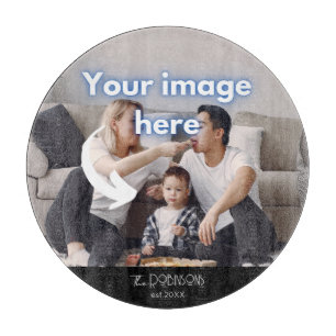 Familienfoto-Vorlage Haushalt Erwärmung Küche Schn Schneidebrett