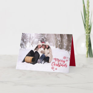 Familienfoto, Weihnachtsbild Feiertagskarte