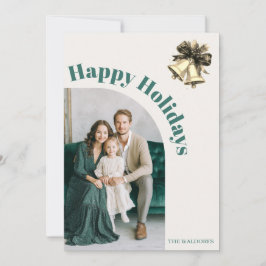 Familienfoto-Weihnachtskarte | Frohe Feiertage Feiertagskarte