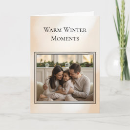Familienfoto-Weihnachtskarte Karte