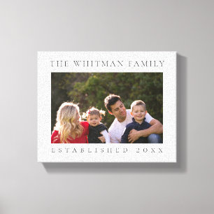 Familienfoto Weiß Leinwanddruck