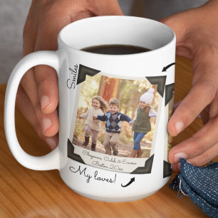 Familienfotoalbum Collage VOLLSTÄNDIG Personalisie Kaffeetasse