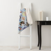 FamilienfotoCollage Easy Blue Quilt Look 35 Bilder Sherpadecke (Beispiel)