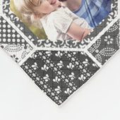 FamilienfotoCollage Easy Gray Quilt Look 35 Bilder Fleecedecke (Ecke)