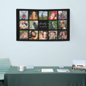 FamilienfotoCollage Schwarz Custom Banner (Messeveranstaltung)