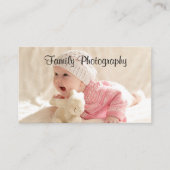Familienfotograf Doppelseitige Visitenkarten Visitenkarte (Vorderseite)
