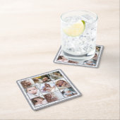 Familienfotografie Collage 9 Instagramm-Bilder| Ma Rechteckiger Pappuntersetzer (Vor Ort)