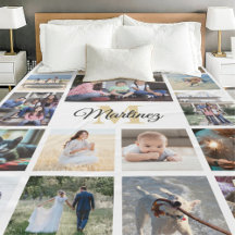 Familienfotografie Collage Gold Schwarz-weiß Mit M