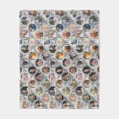 Familienfotografie Collage Gray Quilt Look 28 Bild Fleecedecke (Vorderseite)