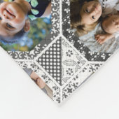 Familienfotografie Collage Gray Quilt Look 28 Bild Fleecedecke (Ecke)
