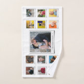 Familienfotografie Collage Weißes Handtuch (Handtuch)