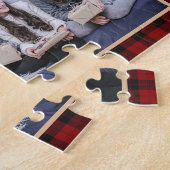 Familienfotokollage Mit Monogramm Red Buffalo Kari Puzzle (Seite)