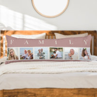 FAMILIENFOTOKOLLE 6 Bilder Pink Kissen Kissen