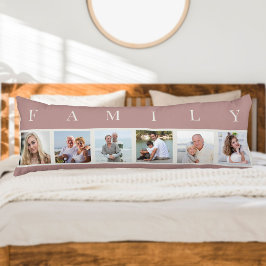 FAMILIENFOTOKOLLE 6 Bilder Pink Kissen Kissen