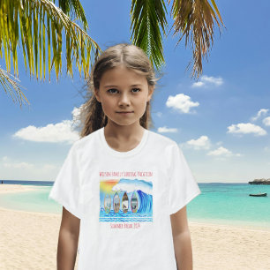 Familienfotos Surfen Wellen Küsten Sommerferien T-Shirt