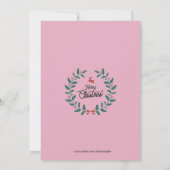 Familienfotos Weihnachtskarte Weiß (Rückseite)