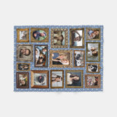 Familienfotosammlung 17 Bilder Extravaganten Rahme Fleecedecke (Vorderseite (Horizontal))