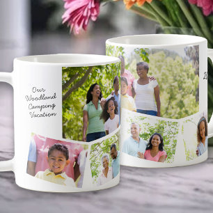 Familienfotosammlung - 5 Foto und benutzerdefinier Kaffeetasse