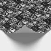 Familienfotosammlung Geschenkpapier (Ecke)