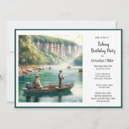 Familienfreunde Fischen Geburtstagsparty Einladung