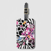 Familienfreundliche niedliche Schmetterlinge in Sc Gepäckanhänger (Vorderseite Vertikal)