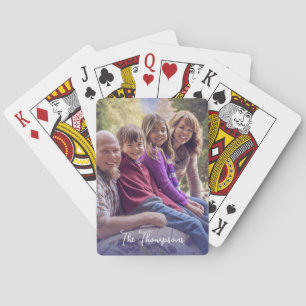 Familienfreundliches Foto Einfach modern Spielkarten