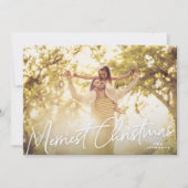 Familienfreundliches Weihnachts-Foto Feiertagskarte (Vorderseite)