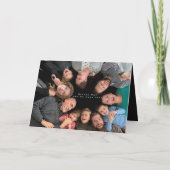 Familienfreundliches Weihnachts-Foto Feiertagskarte (Rückseite)