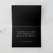 Familienfreundliches Weihnachts-Foto Feiertagskarte (Innenseite)