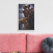 Familienfreundlichkeit | Dekoration der Inspiratio Leinwanddruck (Insitu (Wohnzimmer))