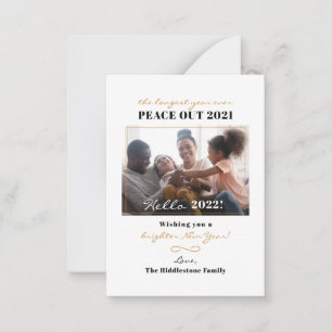 Familienfriedensbruch 2021 - Neues Jahr Foto - Han Mitteilungskarte