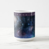 Familiengalaxie Zwei Eltern zwei Kinder Sterne 2 Verwandlungstasse (Zentrum)