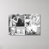 Familiengalierkollektion Schwarz-Weiß-Fotos Leinwanddruck (Vorderseite)
