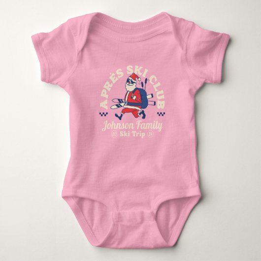 Familiengäste Gruppe Skitouren Baby Strampler (Vorderseite)