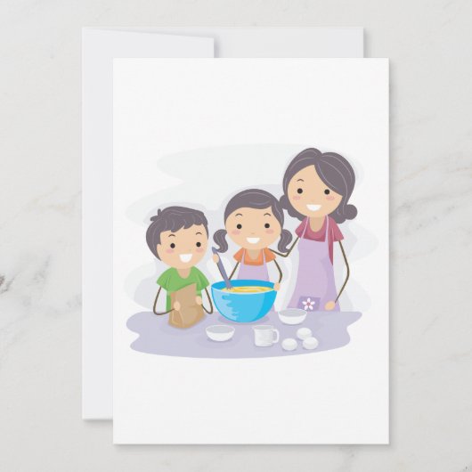 Familiengebäck Einladung (Vorderseite)