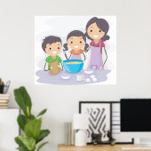 Familiengebäck Poster (Heimbüro)