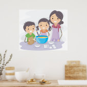 Familiengebäck Poster (Küche)