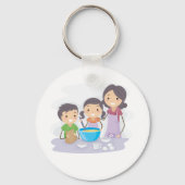 Familiengebäck Schlüsselanhänger (Vorderseite)