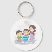 Familiengebäck Schlüsselanhänger (Rückseite)