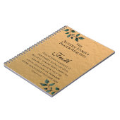 Familiengebet fordern Glaubensschrift Gold Notizblock (Linke Seite)