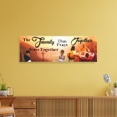 Familiengebet Leinwanddruck (Insitu (Wohnzimmer))