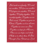 Familiengebet Tischdecke (Vorderseite)