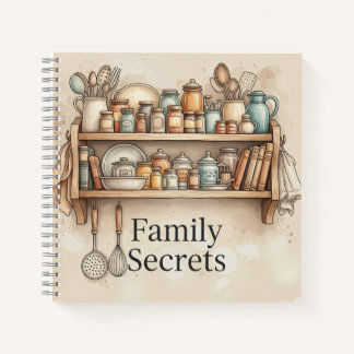 Familiengeheimnisse. Rezeptbuch, von Natasha Us Notizblock