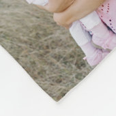 Familiengeschenk 8 Foto Enkelkind  Fleecedecke (Ecke)