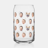 Familiengeschenk für benutzerdefinierte Gesichter, Dosenglas (Rückseite)