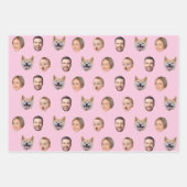 Familiengeschenk für benutzerdefinierte Gesichter, Geschenkpapier Set (Vorderseite)