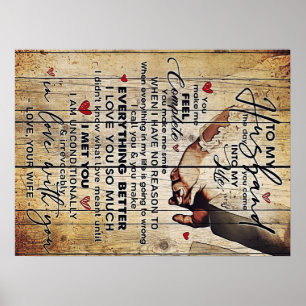 Familiengeschenk   Für mein Design von Husband  Poster
